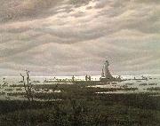 Caspar David Friedrich Flat country shank at Bay of Greifswald oil